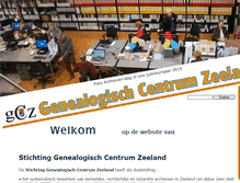 Tablet Screenshot of genealogischcentrum.nl